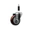 Service Caster 3.5'' SS Maroon Poly Wheel Swivel 7/8'' Expanding Stem Caster SCC-SSEX20S3514-PPUB-MRN-78 - alternate 1